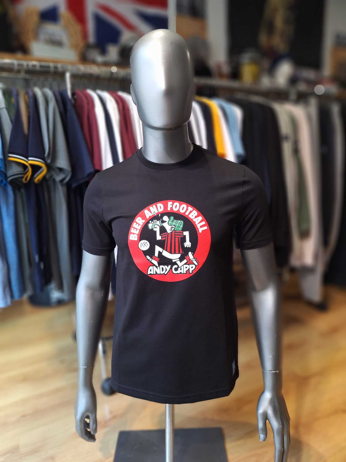 T-shirt Andy Capp Beer & Football Nissa