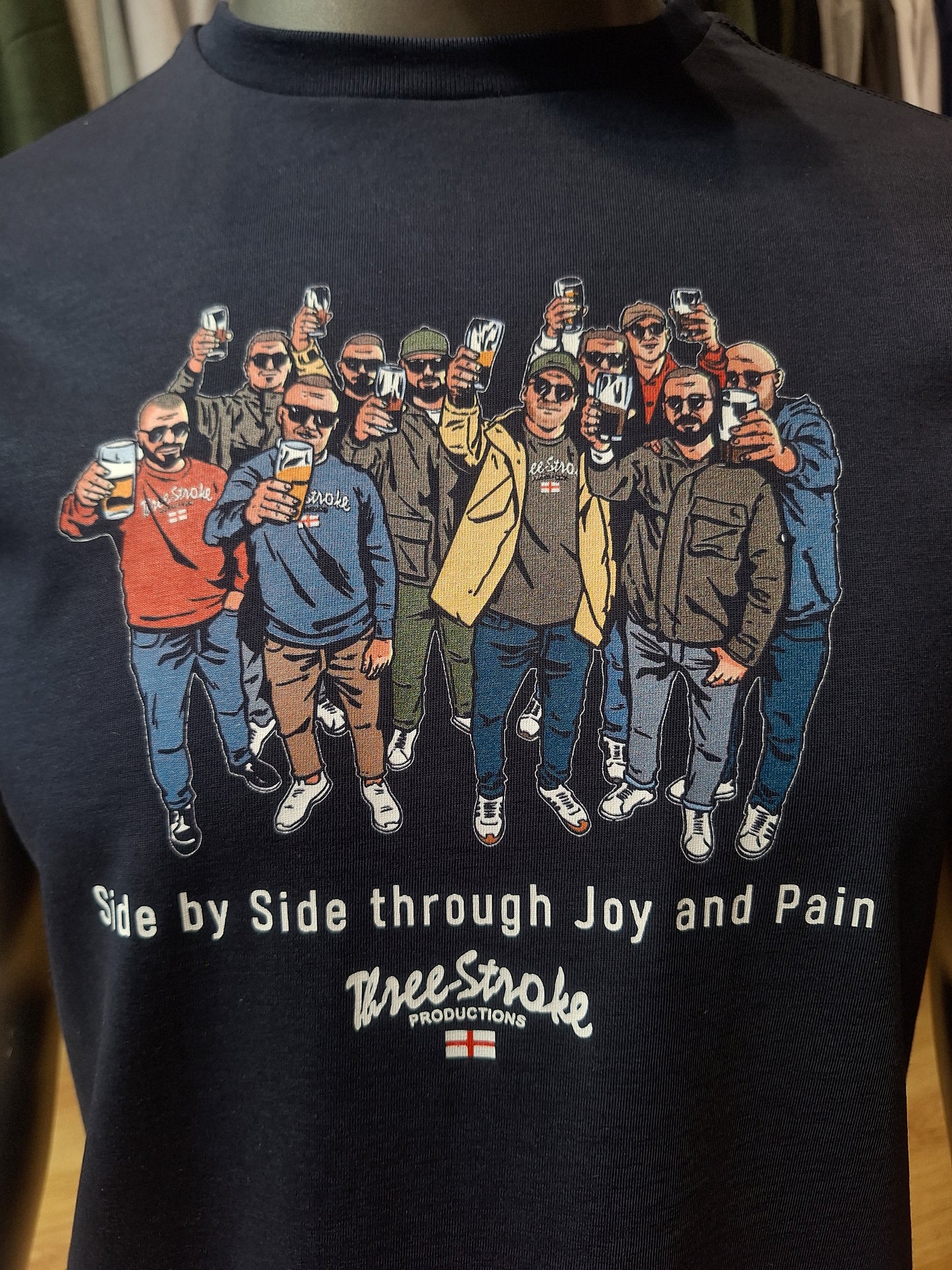 T-shirt Three-Stroke Productions Side by Side