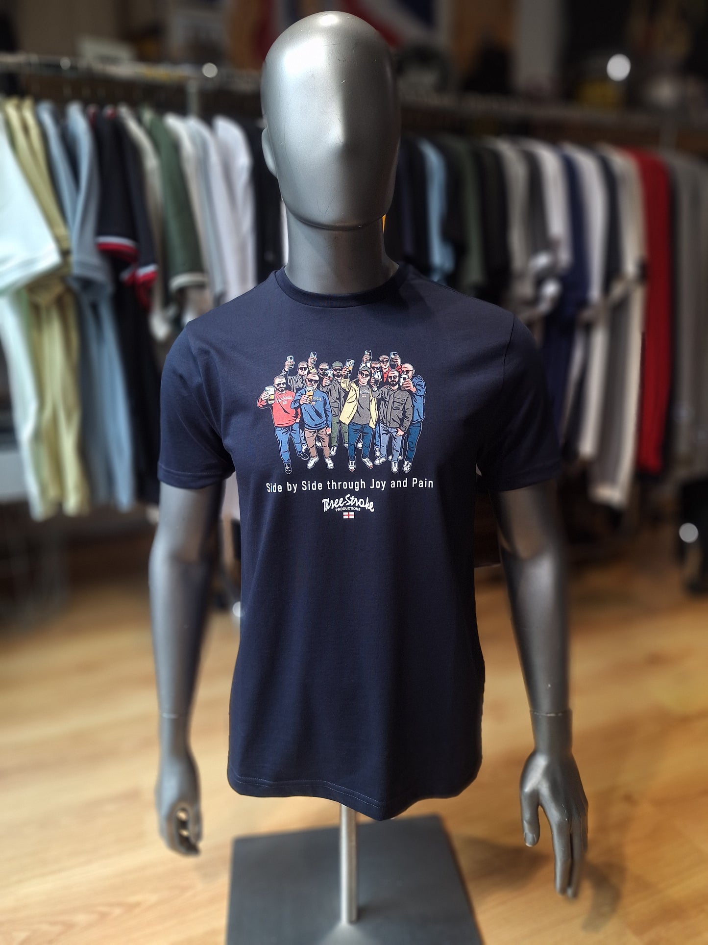 T-shirt Three-Stroke Productions Side by Side