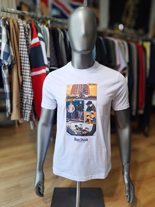 T-shirt Three-Stroke Productions My city My team My mates